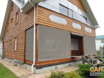 Фасадные шторы от непогоды для открытых вернад/беседок Фасадные шторы от непогоды для открытых вернад/беседок